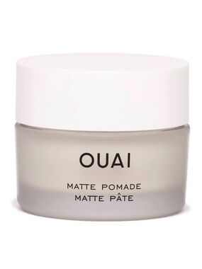 OUAI Matte Pomade Jar in Cream and White